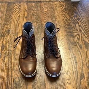 Men's Public Opinion Brown Leather Boots